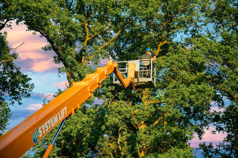 bühnenarm im Einsatz